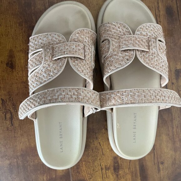 Lane Bryant 9W Slip-On, Sandals Adjustable with Extra Cushioned Sole for Comfort - Picture 8 of 13
